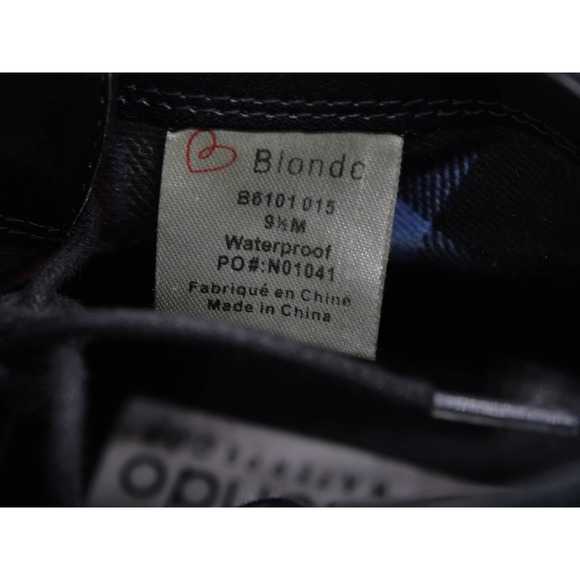 Blondo Ankle Boots Womens 9.5 Black Suede Waterproof Lace Up Booties Chukka - Picture 9 of 12